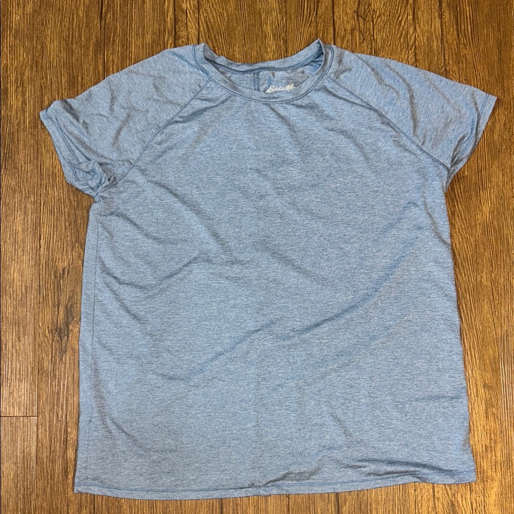Eddie Bauer Heather Blue Short Sleeve Tee